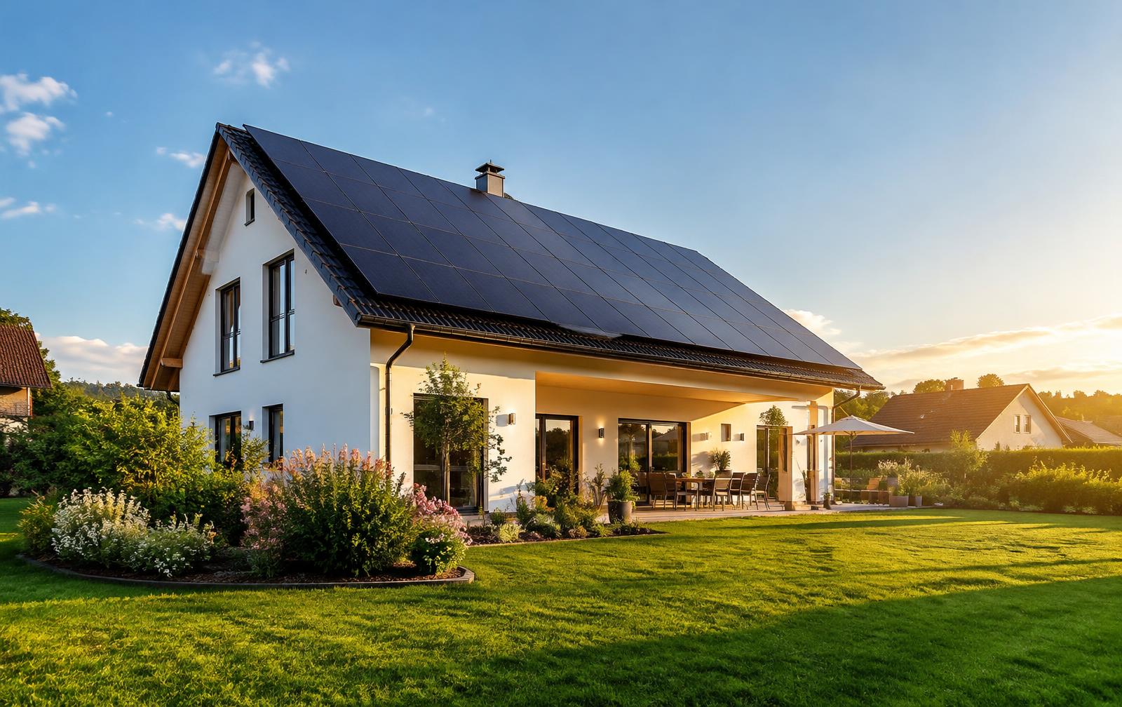 Einfamilienhaus mit Photovoltaik-Anlage